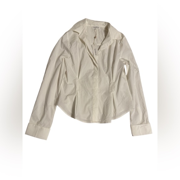 Nwt Heartloom Palmer Shirt in color eggshell size M - Picture 4 of 6